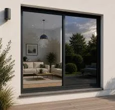Baies vitrées coulissantes aluminium sur-mesure, villa contemporaine